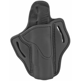 1791 Gunleather, Belt Holster 1, Right Hand, Stealth Black Leather, Fits 1911 4" & 5"