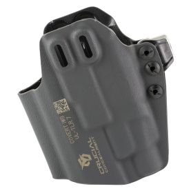 Crucial Concealment, Covert IWB, Inside Waistband Holster, Ambidextrous, Kydex, Matte Finish, Black, Universal Fit for Streamlight TLR-7 A/X/HL-X