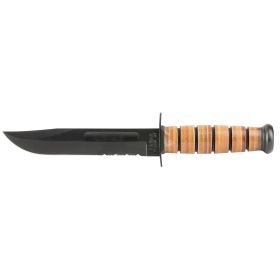 KA-BAR Knives, Army, Fixed Blade Knife, 7" Blade Length, 11.875" Overall Length, Clip Point