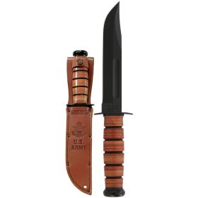 KA-BAR Knives, KA-BAR, Army, Fixed Blade Knife, 7" Blade Length, 11.875" Overall Length, Clip Point