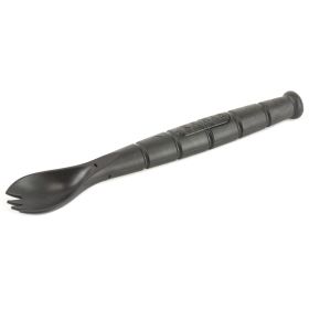 KA-BAR Knives, Spork & Knife, Knife/Fork/Spoon Combo, 6.875" Overall, 2.5" Blade, Black Finish