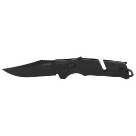 SOG, Trident AT, Folding Knife, 3.7" Titanium Nitride Finish, Black