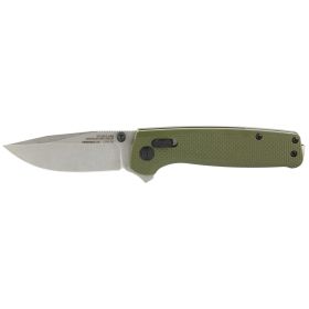 SOG, Terminus XR, 2.95", Olive Drab Green G10 Handle, Stonewashed Finish, Silver