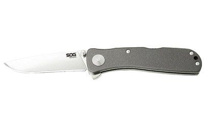 SOG Knives & Tools, Twitch, Folding Knife, 2.65", Gray, Silver