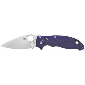 Spyderco, Manix 2, 3.375" Folding Knife, Dark Blue G-10