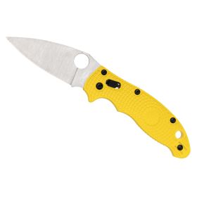 Spyderco, MANIX 2 Lightweight Salt, Yellow FRCP Handle, 3.37" Blade