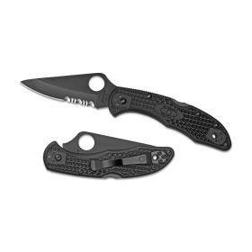 Spyderco, Delica4, 2.875" Folding Knife, Combo Edge, Kraton Handle