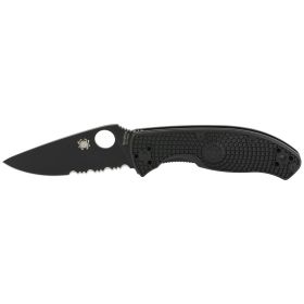 Spyderco, Tenacious, 3.39" Folding Knife, Black, 8Cr13MoV