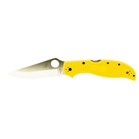 Spyderco, Stretch 2 Lightweight Salt, Plain Edge, Yellow FRN Handle, 3.95" Blade