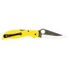 Spyderco, Stretch 2 Lightweight Salt, Plain Edge, Yellow FRN Handle, 3.95" Blade