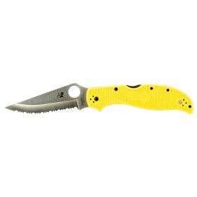 Spyderco, Stretch 2 Lightweight Salt, Yellow FRN Handle, 3.95" Blade