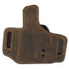 Versacarry, Insurgent Deluxe, Inside/Outside Waistband Holster, Right Hand, Fits Sig P365 Macro, Distressed Leather and Polymer, Brown