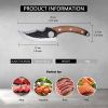 Kegani Viking Knife For Meat Cutting 6 Inch Meat Cleaver Boning Knife, High Carbon Steel Fillet Knife With Sheath For Kitchen And Outdoor Camping Gift
