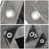 12x16ft Heavy Duty Poly Tarp/ Silver+Black