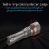 WUBEN-T105 charging LED flashlight, CREE XPL-V5 LED, DTP Coopper board, for better radiator, aircraft aluminum alloy fuselage, suitable for emergency