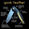 Quick Feather Folding Knife