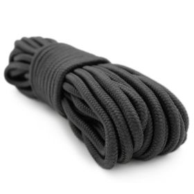 9mm x 50' Nylon Braided Rope (Color: Black)