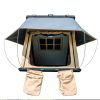 Triangle Aluminium Black Hard Shell Beige Rooftop Tent Scout MAX Series -  With Two Rainflies of Different Colors