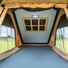 Triangle Aluminium Black Hard Shell Beige Rooftop Tent Scout MAX Series -  With Two Rainflies of Different Colors